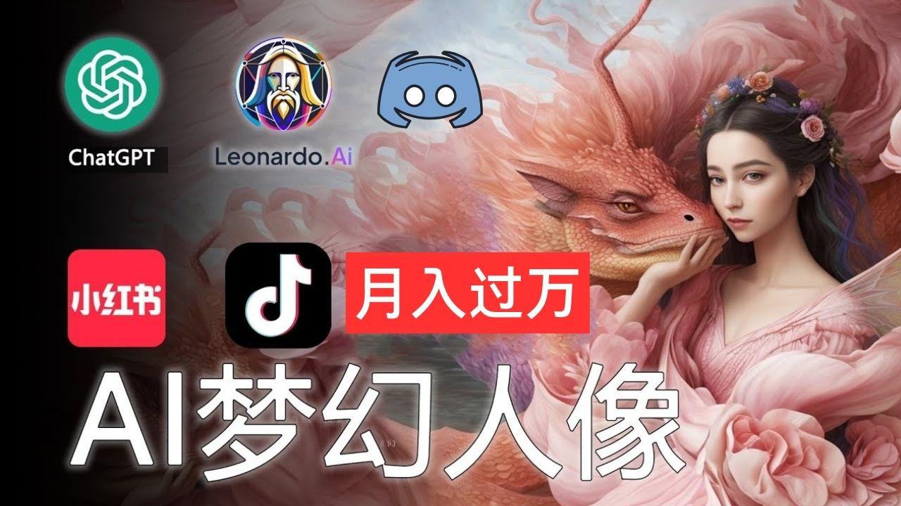AI摄影梦幻人像：零基础也能月入过万的秘密-猴哥VIP资源站