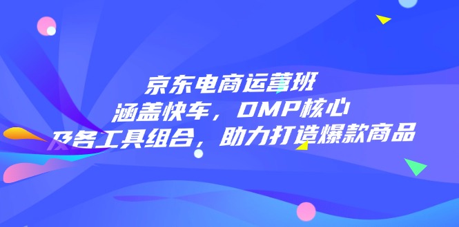 京东电商运营班：涵盖快车，DMP核心及各工具组合，助力打造爆款商品-猴哥VIP资源站