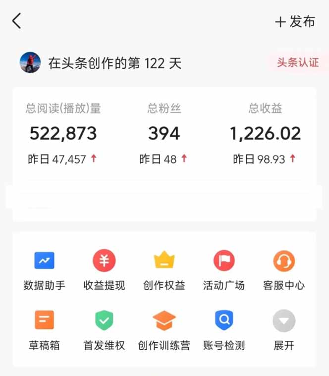 图片[2]-头条号托管躺赚项目，长期稳定，可做五年，每天十分钟，收益几百块-猴哥VIP资源站