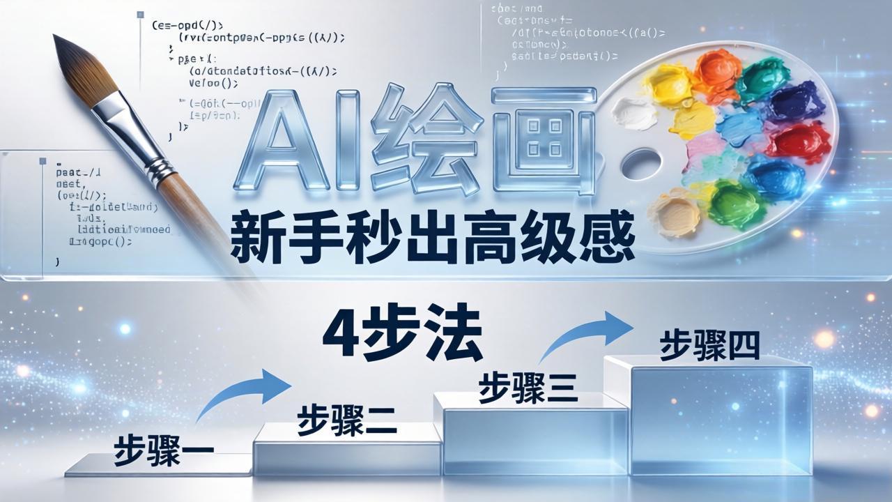 AI绘画入门别再硬磕了！即梦4步法：万能提示词公式+BRTR框架，新手秒出高级感-猴哥VIP资源站