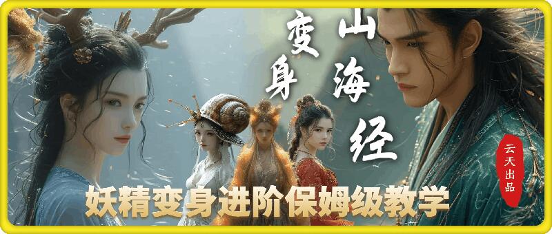 云天AI山海经变身视频教程,妖精变身进阶保姆级教学-猴哥VIP资源站