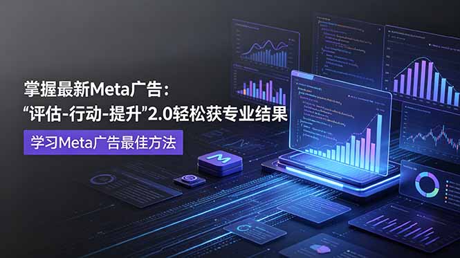 掌握最新的Meta广告，通过“评估-行动-提升”2.0版本轻松获得专业级结果。学习目前学习Meta广告的最佳方法-猴哥VIP资源站