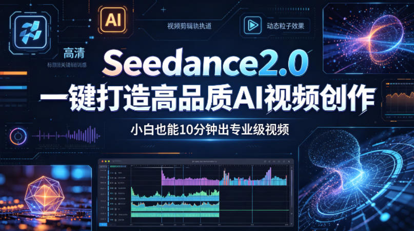 Seedance2.0一键打造高品质AI视频创作，小白也能10分钟出专业级视频-猴哥VIP资源站