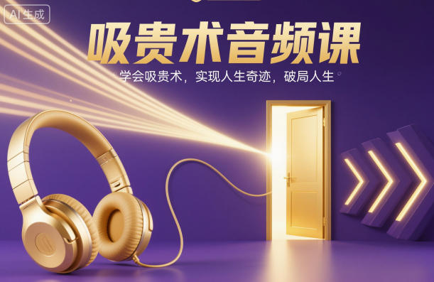 吸贵术音频课，学会吸贵术，实现人生奇迹，破局人生-猴哥VIP资源站
