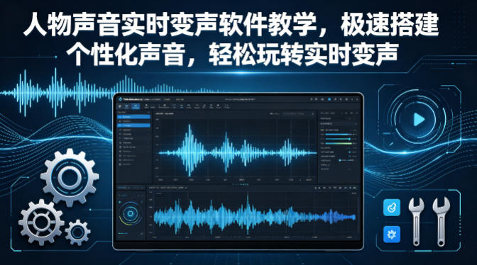 人物声音实时变声软件教学，极速搭建个性化声音，轻松玩转实时变声-猴哥VIP资源站