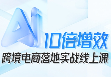 跨境电商10倍增效，跨境电商AI落地实战线上课-猴哥VIP资源站