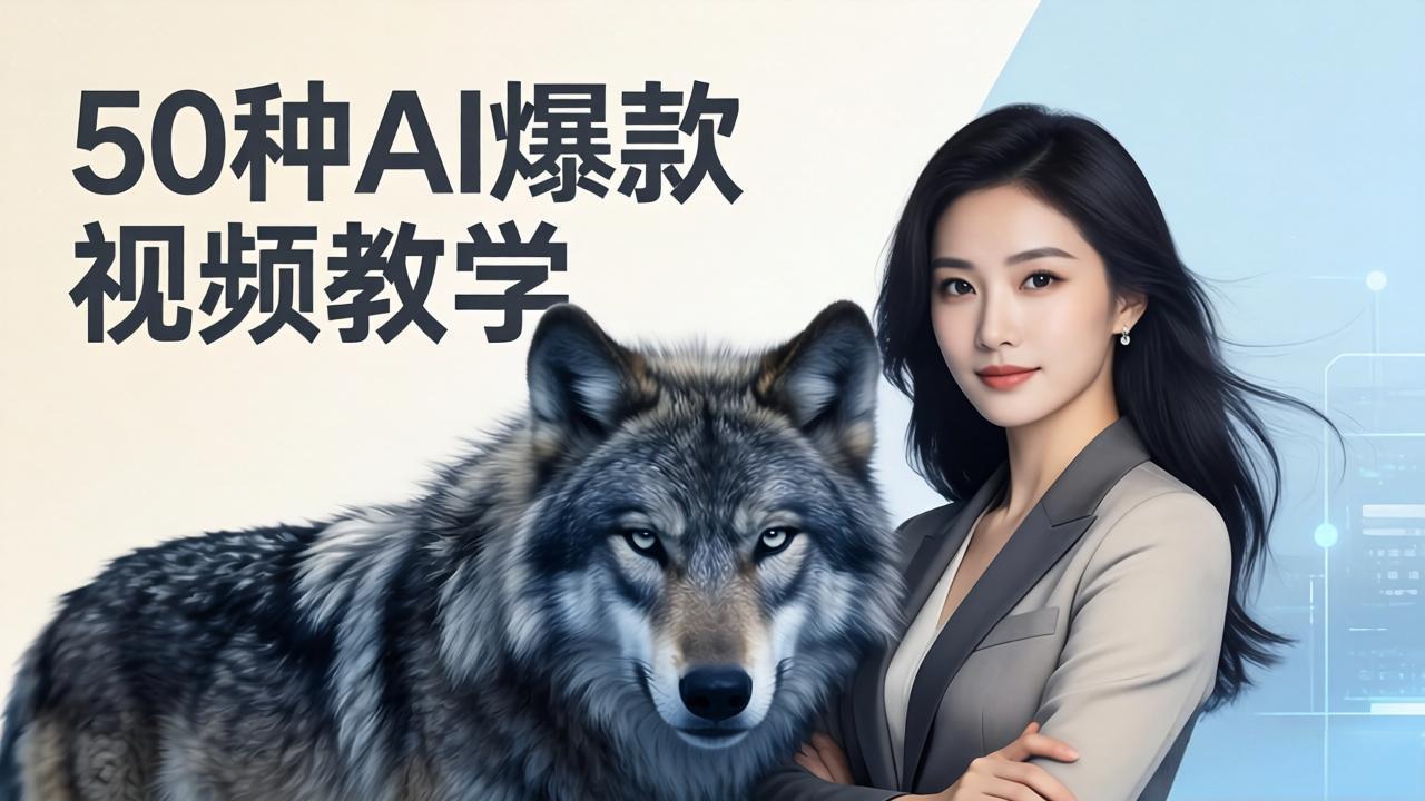 50种AI爆款视频教学:影视级古诗词+治愈萌宠+山海经蛟龙,高阶宝典商业落地-猴哥VIP资源站