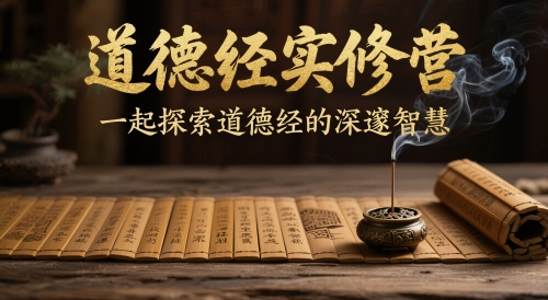 道德经实修营,一起探索道德经的深邃智慧