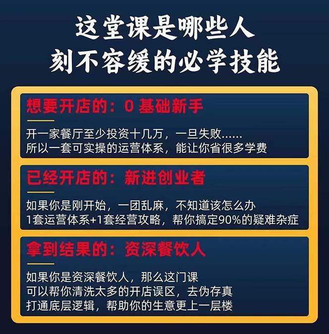 图片[2]-餐饮店盈利实操方法：教你怎样开一家持续能赚钱的餐厅(25节-猴哥VIP资源站