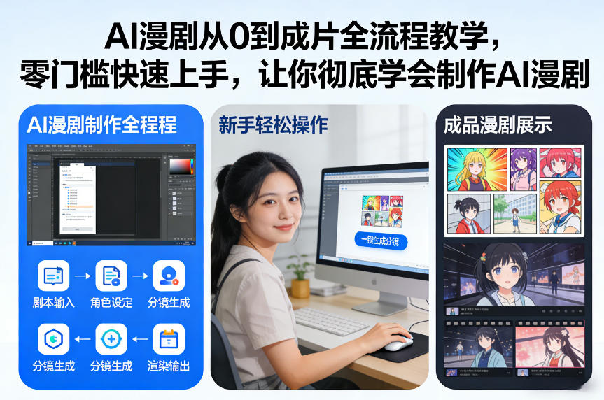 AI漫剧从0到成片全流程教学，零门槛快速上手，让你彻底学会制作AI漫剧【保姆级教程】-猴哥VIP资源站
