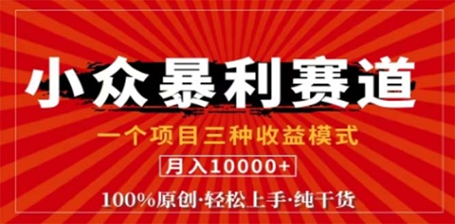 视频号最新爆火赛道，三种可收益模式，0粉新号条条原创条条热门 日入1000+-猴哥VIP资源站