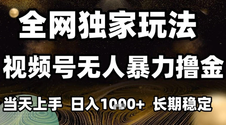 年底最新独家视频号无人直播撸礼物,小白也能轻松日入1k+,长期稳定,可批量复制【揭秘】-猴哥VIP资源站