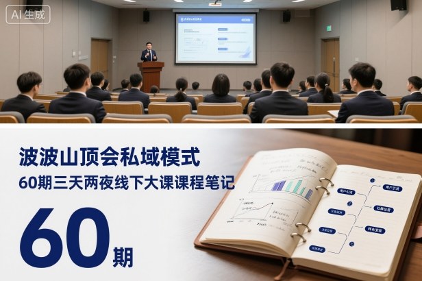 波波山顶会私域模式60期三天两夜线下大课课程笔记(文档)-猴哥VIP资源站