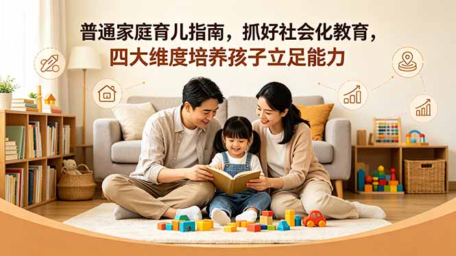 付费文章：普通家庭育儿指南，抓好社会化教育，四大维度培养孩子立足能力-猴哥VIP资源站