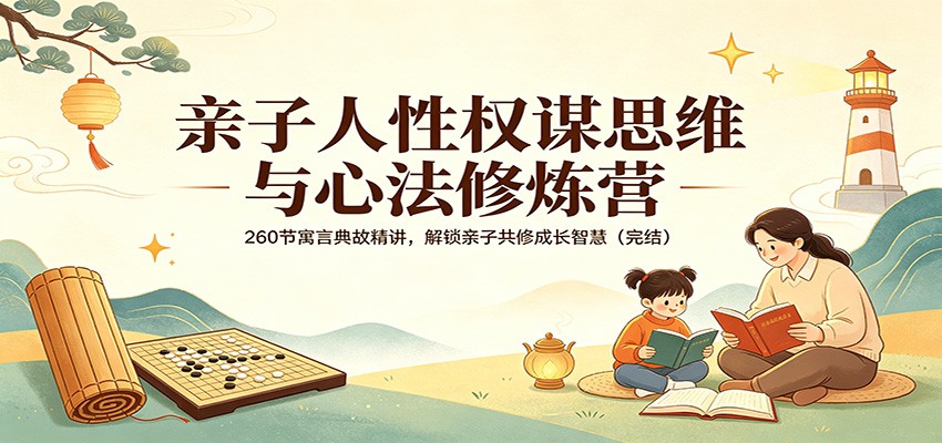亲子人性权谋思维与心法修炼营：260节寓言典故精讲，解锁亲子共修成长智慧(完结)-猴哥VIP资源站