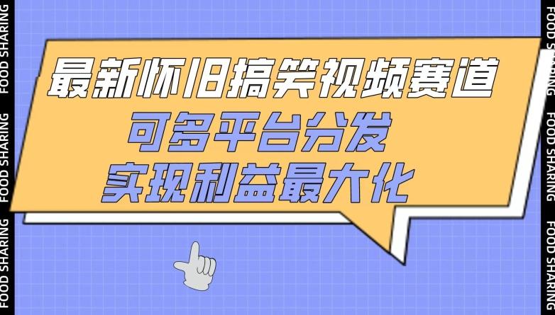 最新怀旧搞笑视频赛道，可多平台分发，实现利益最大化【揭秘】-猴哥VIP资源站