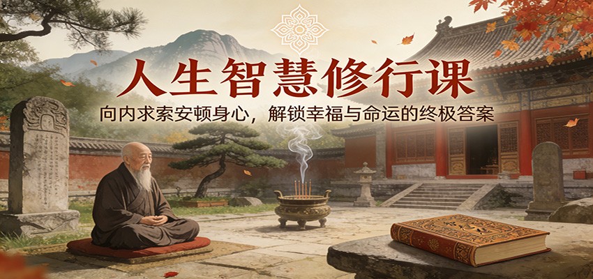 人生智慧修行课：向内求索安顿身心，解锁幸福与命运的终极答案-猴哥VIP资源站