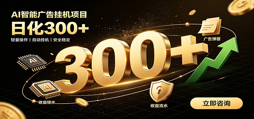 AI智能广告捡钱:全自动挂机日结收益,闲置设备轻松月入过万-猴哥项目网