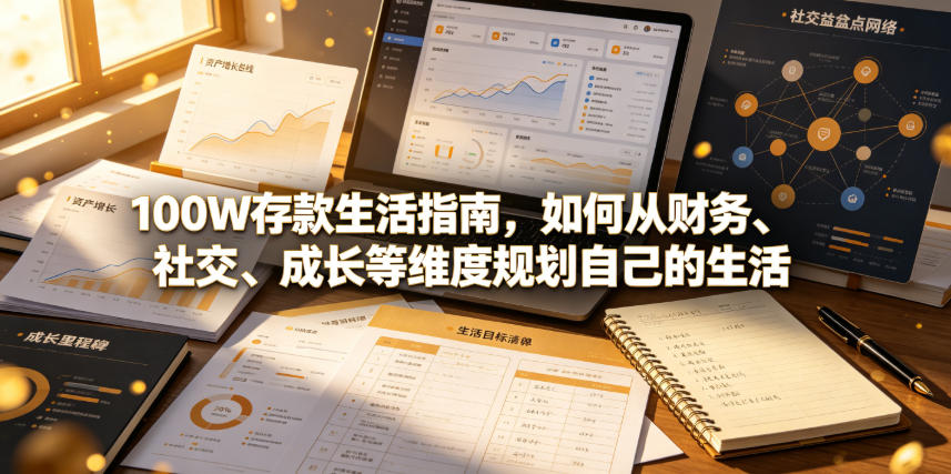 付费文章:100W存款生活指南,如何从财务、社交、成长等维度规划自己的生活-猴哥VIP资源站