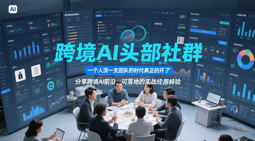 跨境AI头部社群，一个人顶一支团队的时代真正的开始了，分享跨境AI前沿，可落地的实战经验(更新5月23日)-猴哥VIP资源站