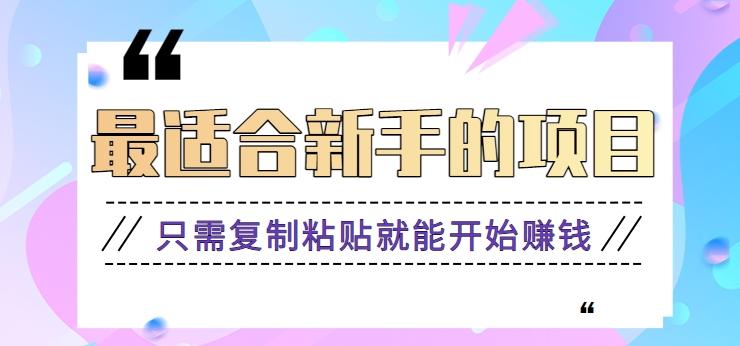 2024最适合新手操作的项目，新手小白只需复制粘贴就能开始赚钱【视频教程+软件】-猴哥VIP资源站