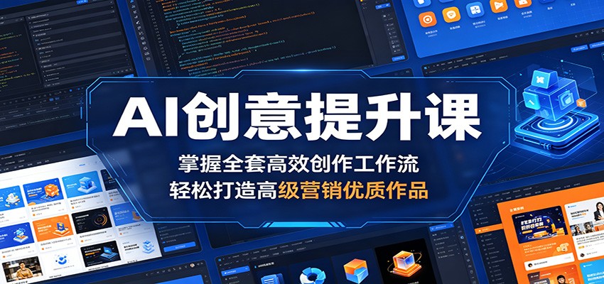 AI创意提升课：掌握全套高效创作工作流，轻松打造高级营销优质作品-猴哥VIP资源站