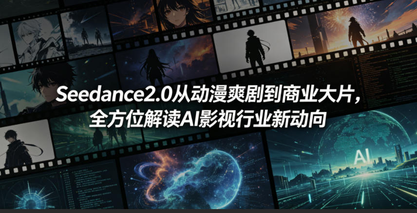 Seedance2.0从动漫爽剧到商业大片，全方位解读AI影视行业新动向-猴哥VIP资源站