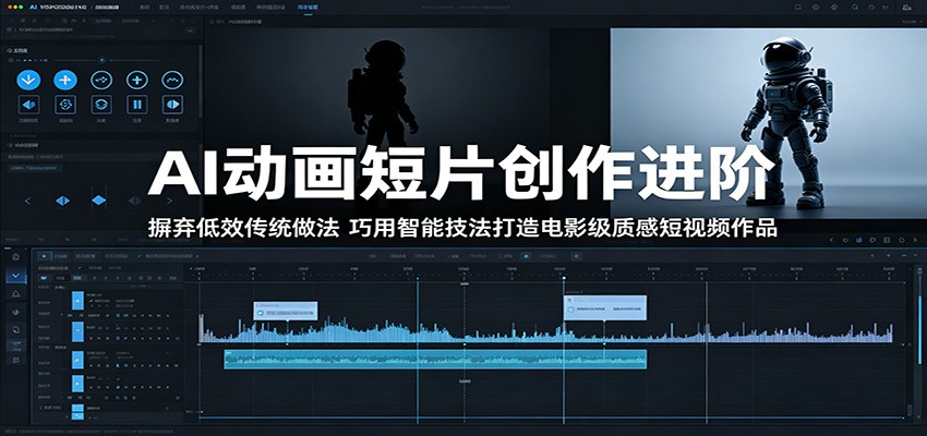 AI动画短片创作进阶:摒弃低效传统做法,巧用智能技法打造电影级质感短视频作品-猴哥VIP资源站