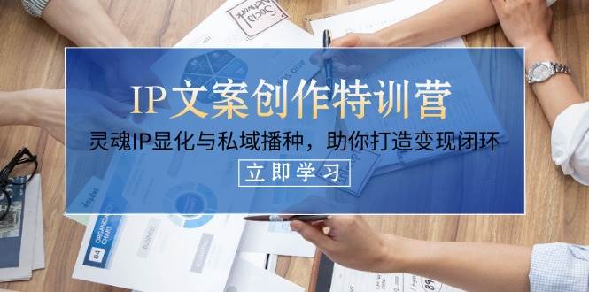 IP文案创作特训营，灵魂IP显化与私域播种，助你打造变现闭环(14节课)-猴哥VIP资源站