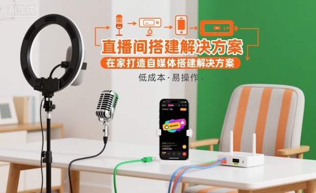 直播间搭建解决方案,在家打造自媒体搭建解决方案-猴哥VIP资源站