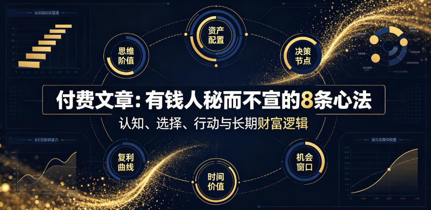 付费文章:有钱人秘而不宣的8条心法-猴哥VIP资源站