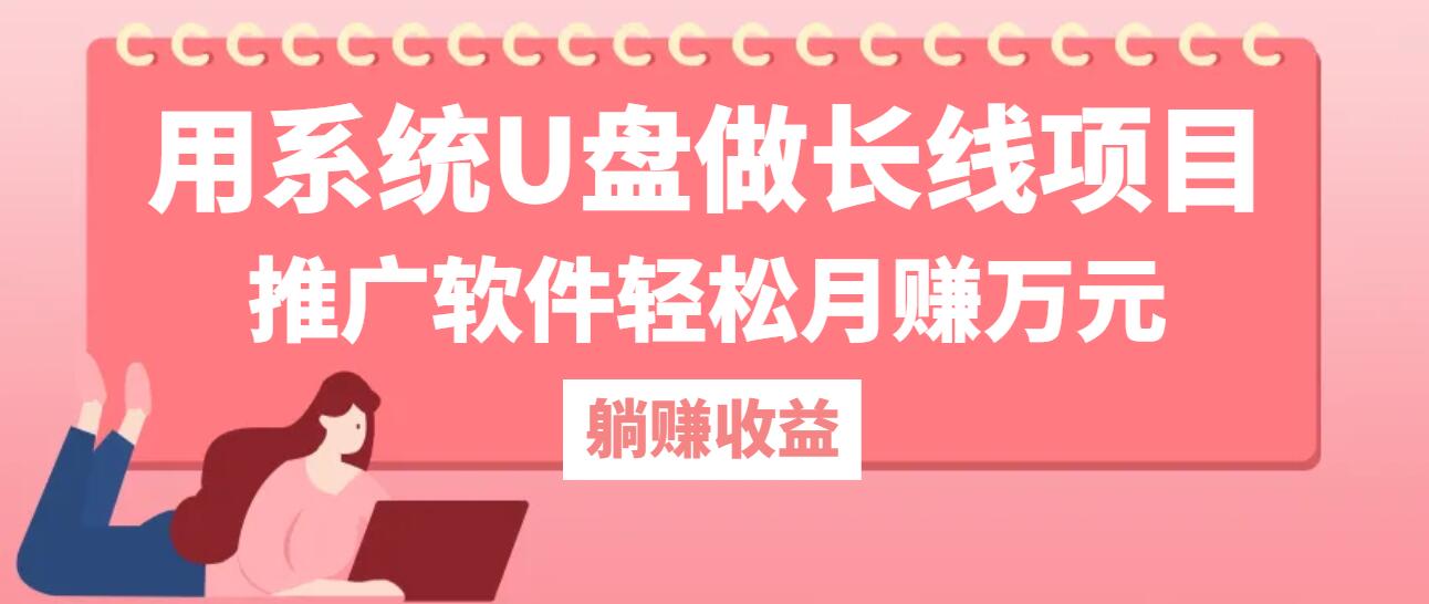 用系统U盘做长线项目，推广软件轻松月赚万元-猴哥VIP资源站