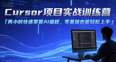 Cursor项目实战训练营，两小时快速掌握AI编程，零基础也能轻松上手-猴哥VIP资源站