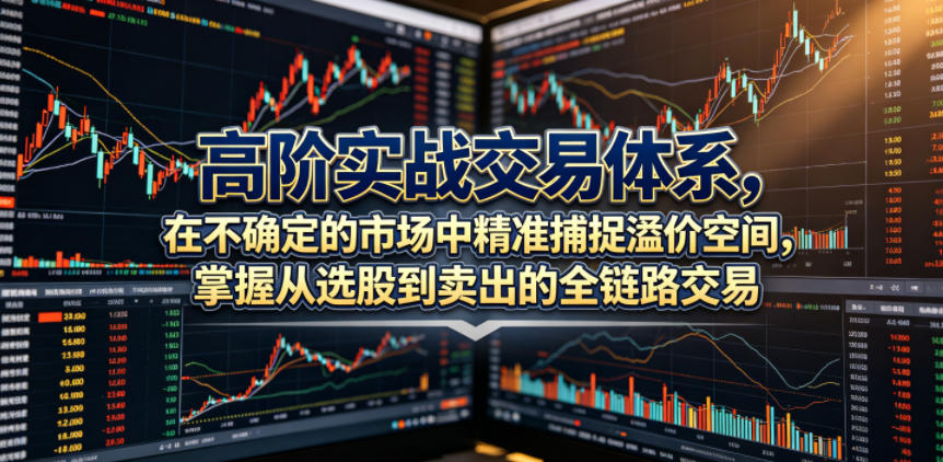 高阶实战交易体系,在不确定的市场中精准捕捉溢价空间,掌握从选股到卖出的全链路交易心法(更新6月)-猴哥VIP资源站