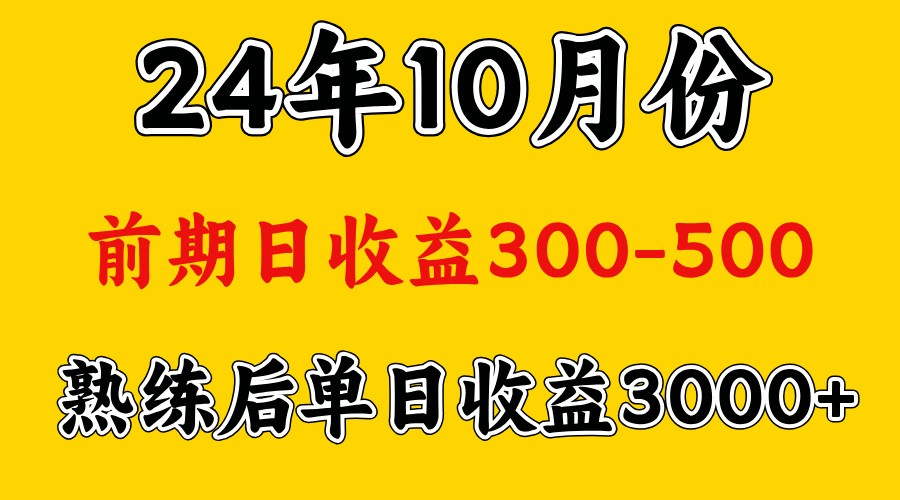 高手是怎么赚钱的.前期日收益500+熟练后日收益3000左右-猴哥VIP资源站