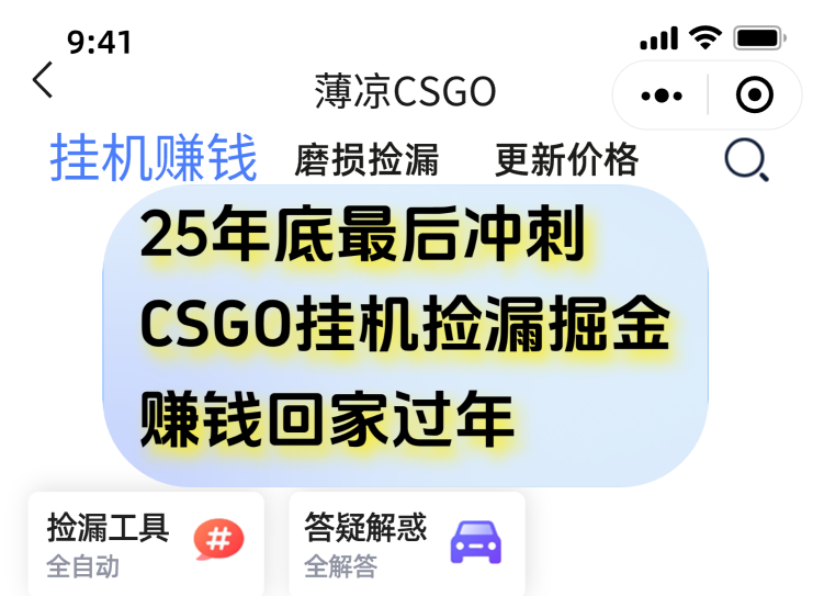 用CSGO游戏挂机捡漏掘金赚钱掘金，一部手机轻松日入500+-猴哥VIP资源站