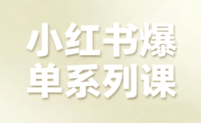 小红书爆单系列课，聚焦小红书电商全链路增长(更新)-猴哥VIP资源站