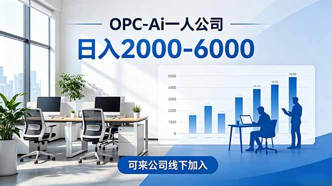 2026创业新风口—OPC一人公司模式震撼首发！日收益2000-6000+，项目绿色长久，安全稳健，合…-猴哥VIP资源站