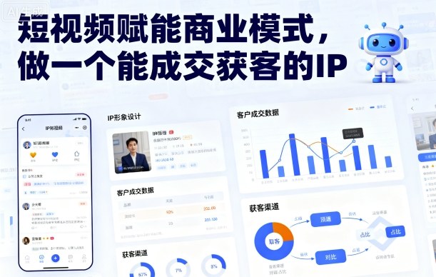 短视频赋能商业模式，做一个能成交获客的IP-猴哥VIP资源站