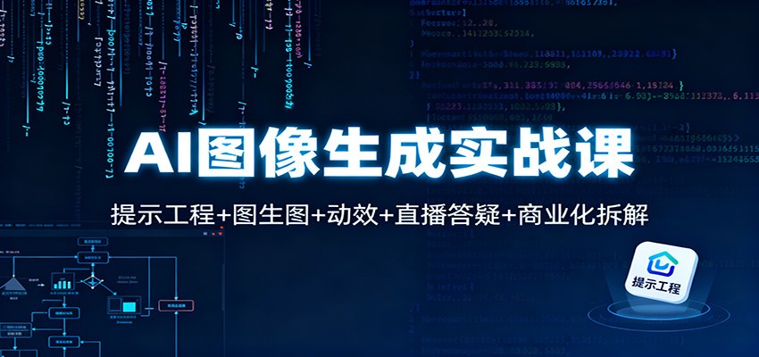 AI图像生成实战课：提示工程+图生图+动效+直播答疑+商业化拆解-猴哥VIP资源站