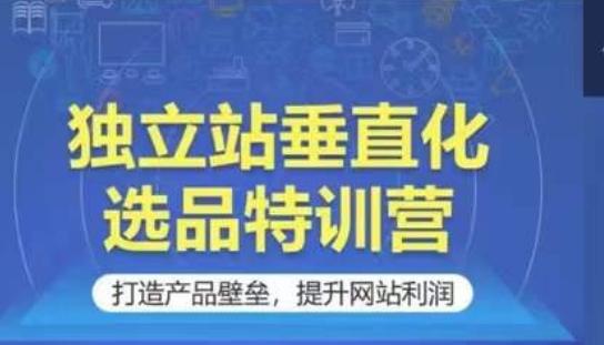 独立站垂直化选品特训营，打造产品壁垒，提升网站利润-猴哥VIP资源站