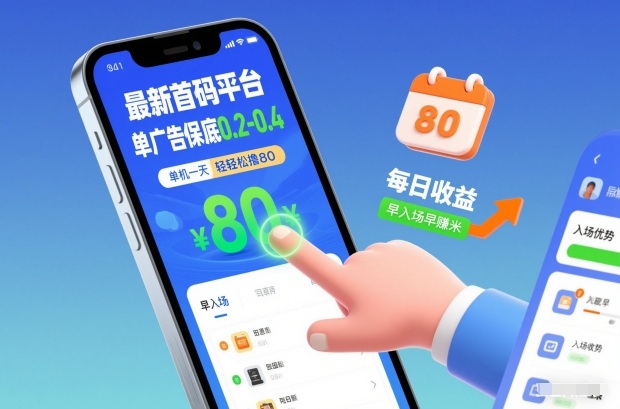 最新首码平台,单广告保底0.2-0.4,单机一天轻松撸80,早入场早賺米【揭秘】-猴哥VIP资源站