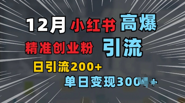 小红书一张图片“引爆”创业粉，单日+200+精准创业粉 可筛选付费意识创业粉【揭秘】-猴哥VIP资源站