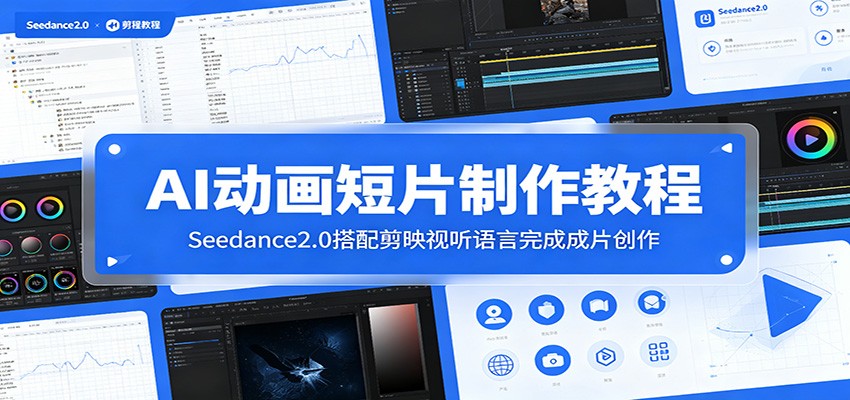 AI动画短片制作教程:Seedance2.0搭配剪映视听语言完成成片创作-猴哥VIP资源站