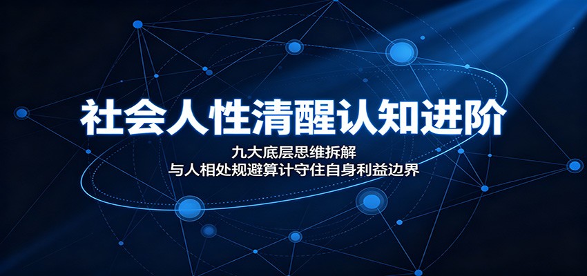 社会人性清醒认知进阶：九大底层思维拆解，与人相处规避算计守住自身利益边界-猴哥VIP资源站