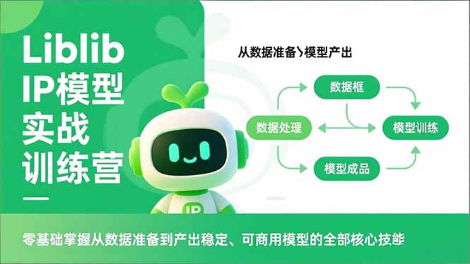 Liblib IP模型实战训练营,零基础掌握从数据准备到产出稳定、可商用模型的全部核心技能-猴哥VIP资源站