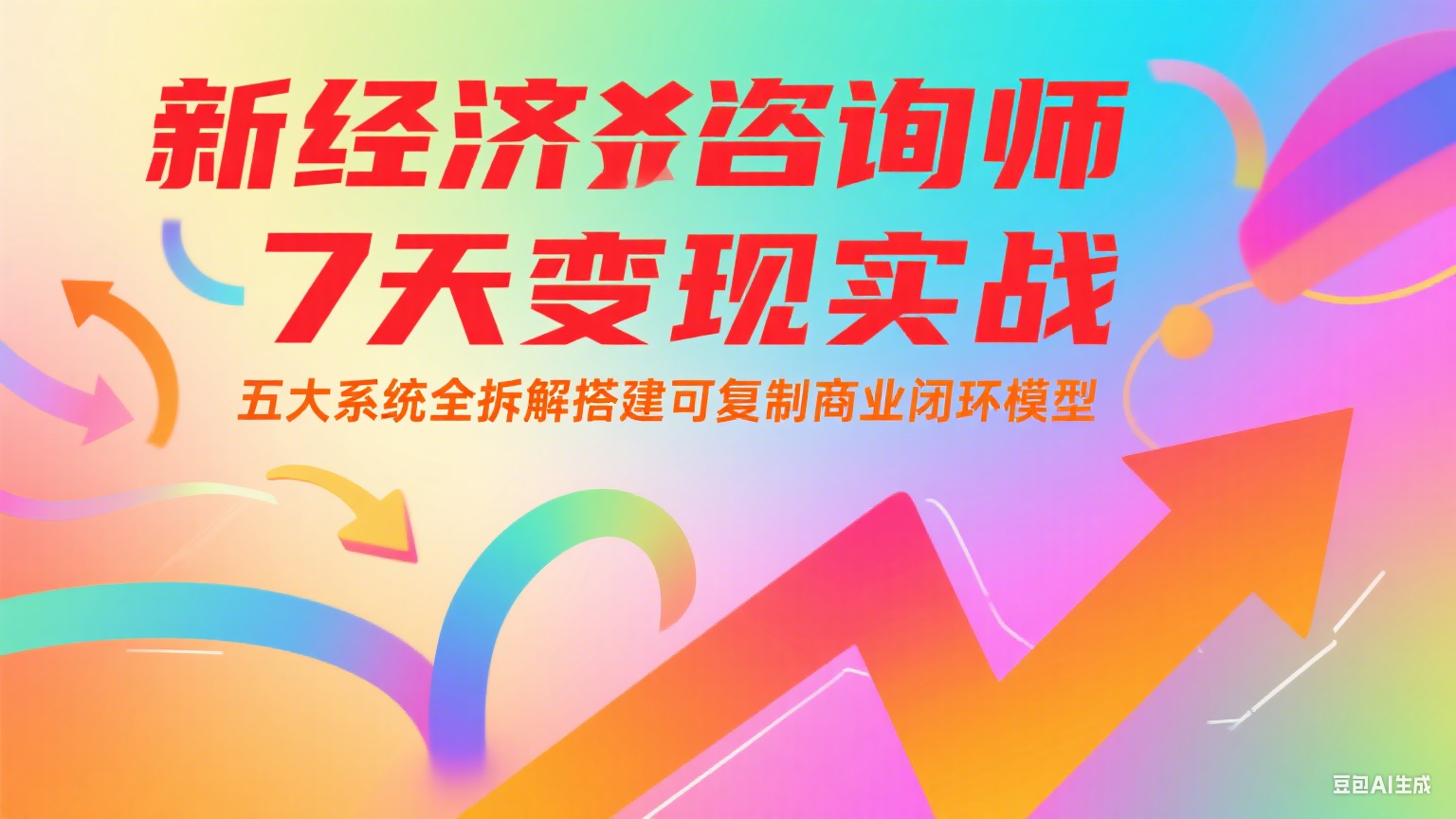 新经济咨询师 7 天变现实战:五大系统全拆解搭建可复制商业闭环模型-猴哥VIP资源站