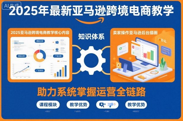 2025年最新亚马逊跨境电商教学,助力卖家系统掌握亚马逊运营全链路知识-猴哥VIP资源站