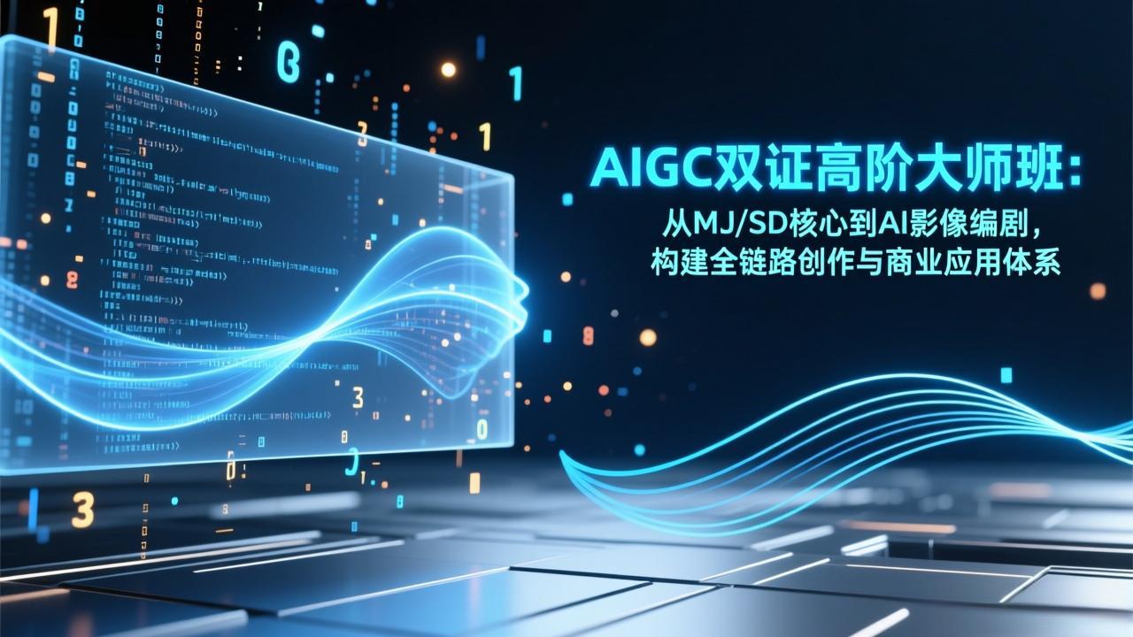 AIGC双证高阶大师班：从MJ/SD核心到AI影像编剧，构建全链路创作与商业应用体系-猴哥VIP资源站