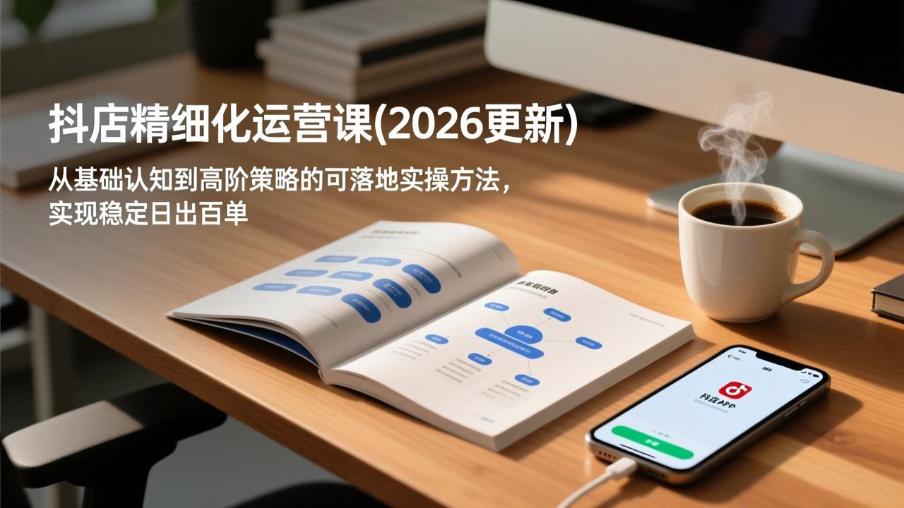 抖店精细化运营课(2026更新-猴哥VIP资源站